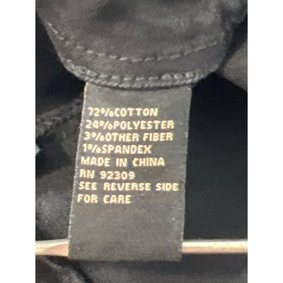 DG2 by Diane Gilman New Classic Stretch Button Fly Pull On Jean Sz 18W Black NEW - Picture 7 of 8